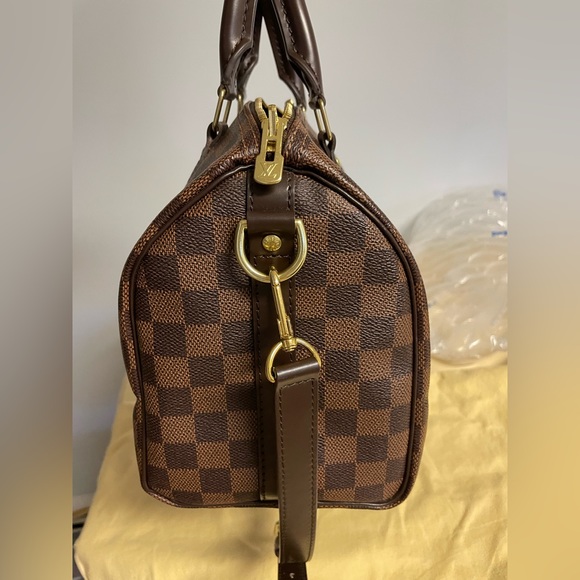 ***SOLD Louis Vuitton Speedy Bandoulière 25 in Damier Ebene - Picture 3 of 12